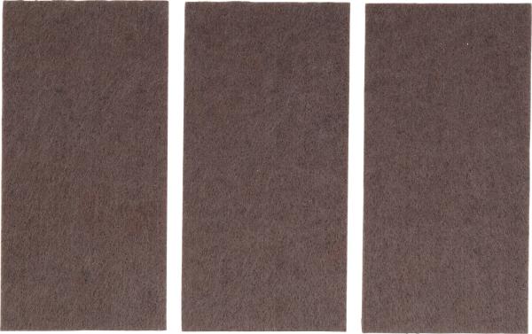 Filzgleiter | Platten | braun | 100 x 200 mm | 3-tlg.