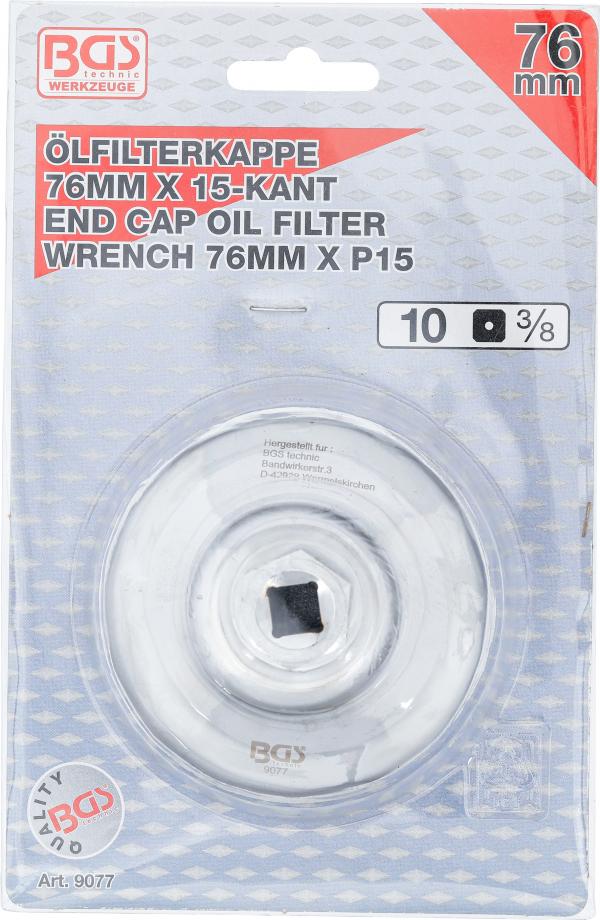 Ölfilterschlüssel | 15-kant | Ø 76 mm | für Ford