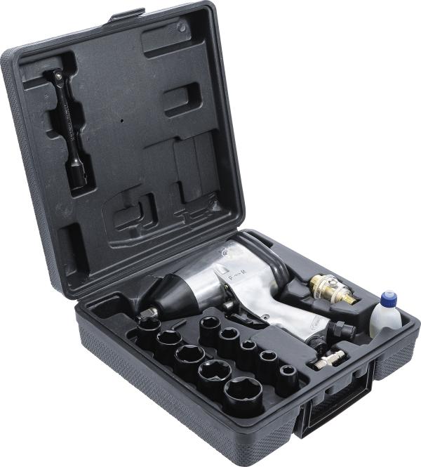 Druckluft-Schlagschrauber mit Werkzeugsatz | 12,5 mm (1/2") | 312 Nm | 16-tlg.