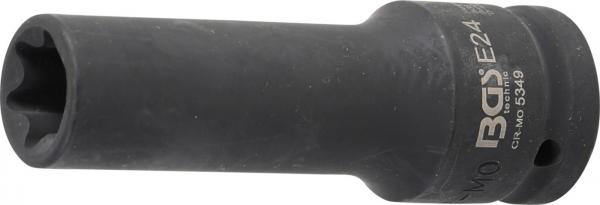 Kraft-Steckschlüssel-Einsatz E-Profil, tief | Antrieb Innenvierkant 20 mm (3/4") | SW E24