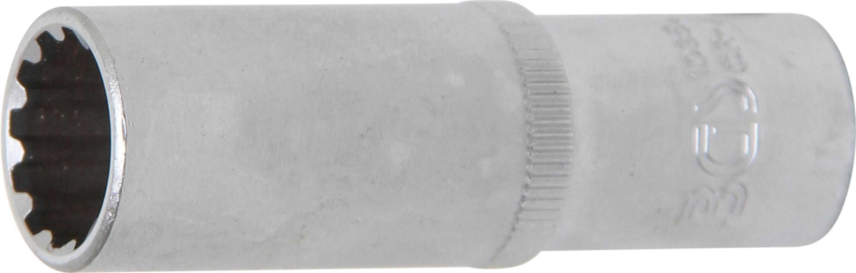 Steckschlüssel-Einsatz Gear Lock, tief | Antrieb Innenvierkant 10 mm (3/8") | SW 14 mm