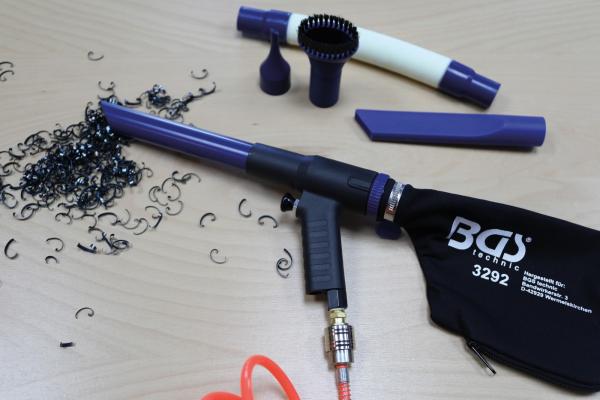 Druckluft-Saug- / Blaspistole | umschaltbar | 9-tlg.