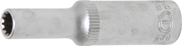 Steckschlüssel-Einsatz Gear Lock, tief | Antrieb Innenvierkant 6,3 mm (1/4") | SW 5 mm