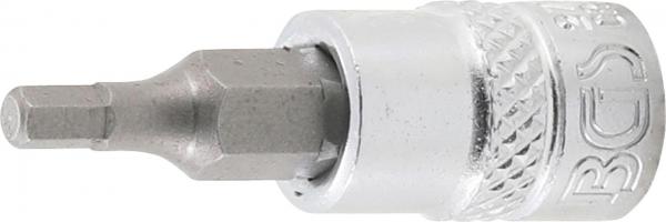 Bit-Einsatz | Antrieb Innenvierkant 6,3 mm (1/4") | Innensechskant 1/8"