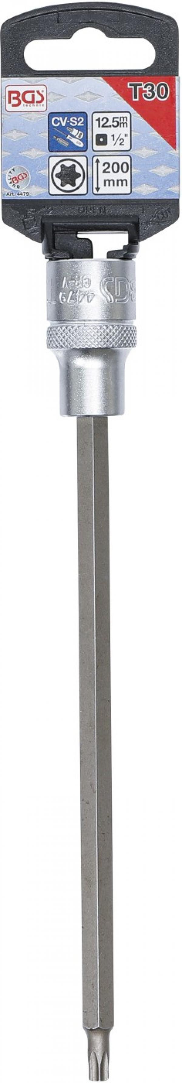 Bit-Einsatz | Antrieb Innenvierkant 12,5 mm (1/2") | T-Profil (für Torx) T30