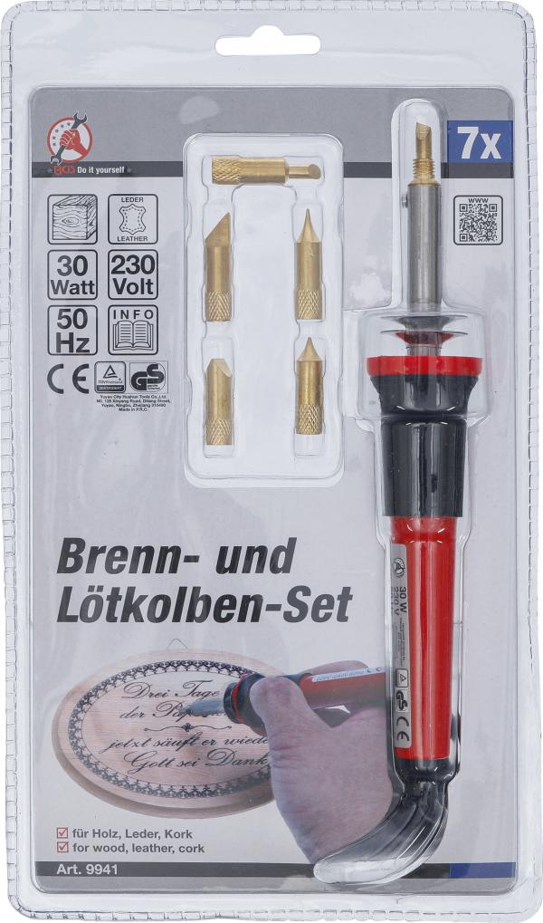 Brenn- und Lötkolben inkl. Zubehör | 7-tlg.