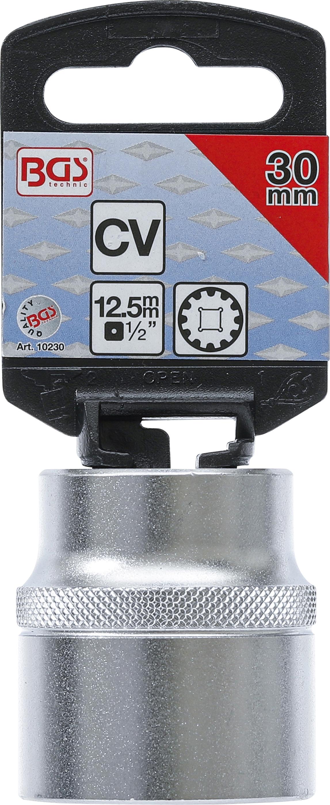 Steckschlüssel-Einsatz Gear Lock | Antrieb Innenvierkant 12,5 mm (1/2") | SW 30 mm