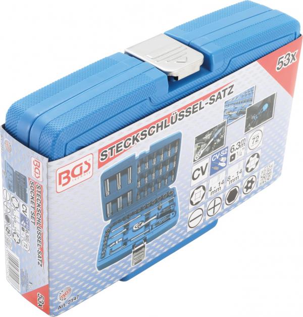 Steckschlüssel-Satz | Antrieb 6,3 mm (1/4") | 53-tlg.
