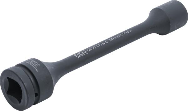 Torsions-Kraft-Steckschlüssel-Einsatz Sechskant | Antrieb Innenvierkant 25 mm (1") | SW 24 mm | 350 Nm