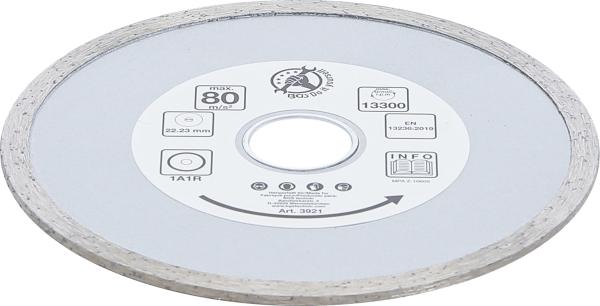Vollrand-Trennscheibe | für Nassschnitt | Bohrungs-Ø 22,2 mm | Ø 115 mm