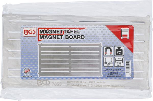 Magnettafel | Stahl | extra flach | 300 x 150 mm