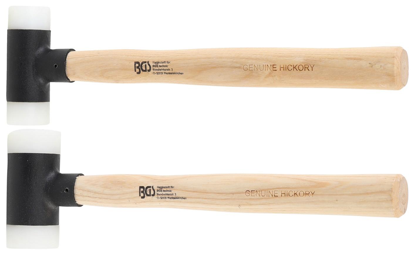 Schonhammer-Satz | Hickory-Stiel | rückschlagfrei | Ø 30 / 45 mm | 300 / 550 g | 2-tlg.