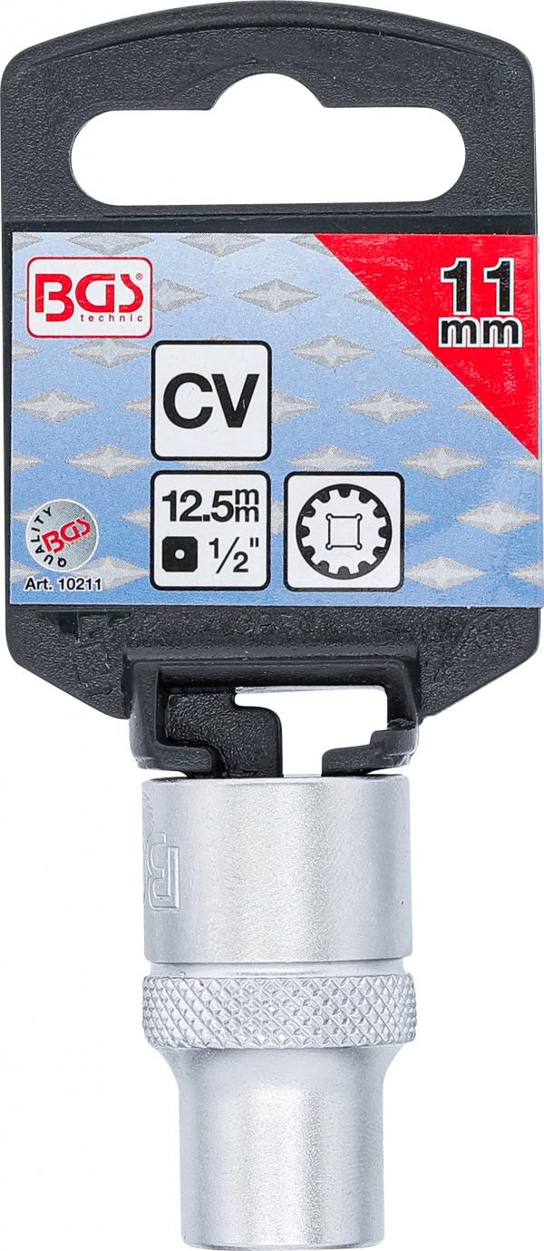 Steckschlüssel-Einsatz Gear Lock | Antrieb Innenvierkant 12,5 mm (1/2") | SW 11 mm