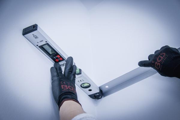 Digitaler LCD-Winkelmesser mit Wasserwaage | 450 mm