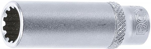 Steckschlüssel-Einsatz Gear Lock, tief | Antrieb Innenvierkant 6,3 mm (1/4") | SW 10 mm