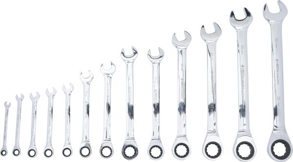 Ratschenring-Maulschlüssel-Satz | SW 8 - 32 mm | 13-tlg.