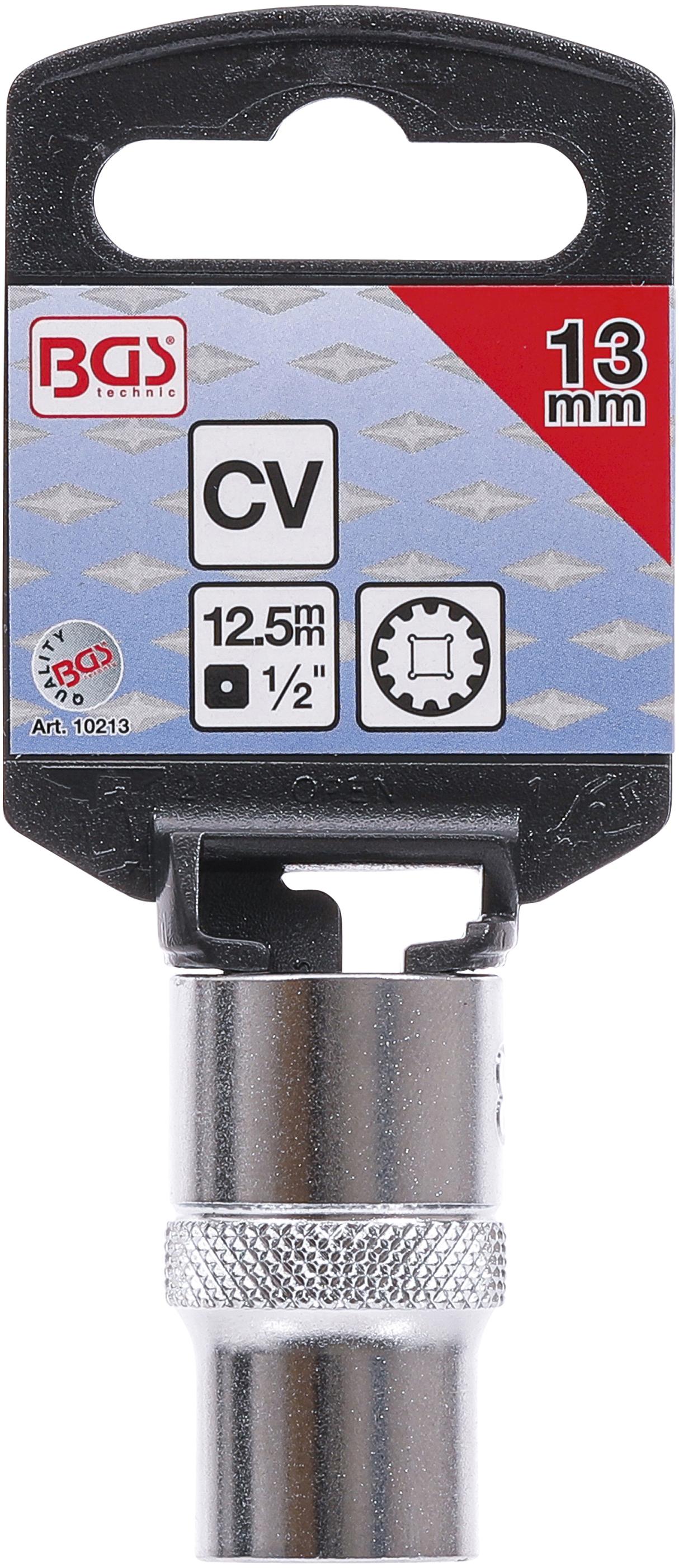 Steckschlüssel-Einsatz Gear Lock | Antrieb Innenvierkant 12,5 mm (1/2") | SW 13 mm