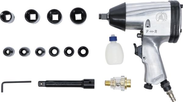 Druckluft-Schlagschrauber mit Werkzeugsatz | 12,5 mm (1/2") | 312 Nm | 16-tlg.