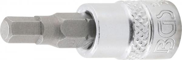 Bit-Einsatz | Antrieb Innenvierkant 6,3 mm (1/4") | Innensechskant 3/16"