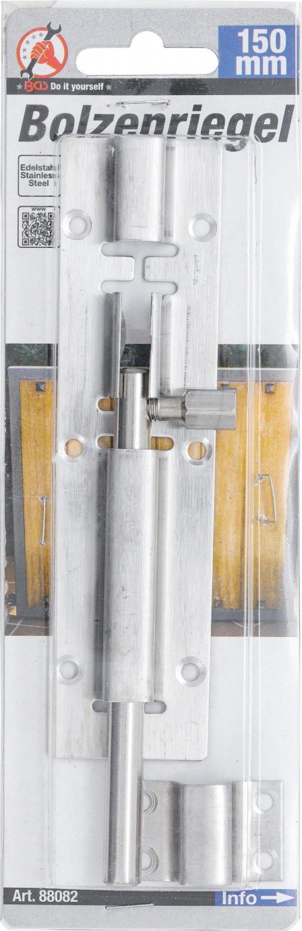 Bolzenriegel | Edelstahl | 150 mm
