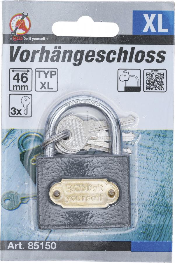 Vorhängeschloss | Typ XL | 46 mm