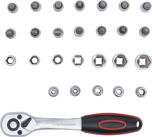 Steckschlüssel-Satz | Antrieb 6,3 mm (1/4") | SW 4 - 13 mm | 27-tlg.