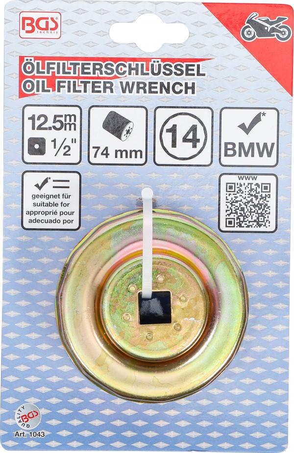Ölfilterschlüssel | 14-kant | Ø 74 mm | für BMW-Motorräder