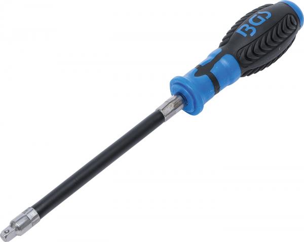 Schraubendreher mit flexiblem Rundgriff | Außenvierkant 6,3 mm (1/4")